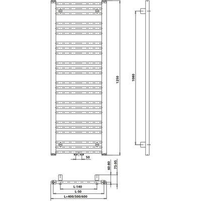 Bruckner Albrecht 400 mm x 1250 mm 600.112.1
