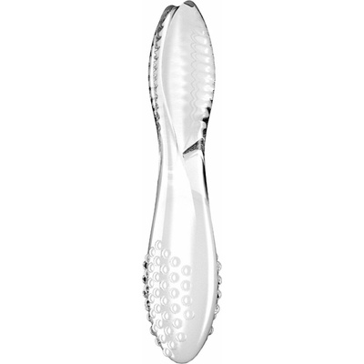 Satisfyer Skleněné dildo Dazzling Crystal 2 průhledné oboustranné skleněné dildo 20 x 3,6 cm