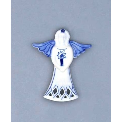 Cibulak Vianočná ozdoba anjel 110 x 84 mm 30g Originálny Český Porcelán Dubí