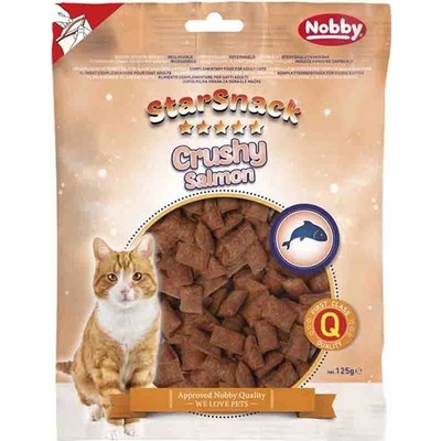 StarSnack Nobby pamlsek cat Crushy Salmon bag; 125 g
