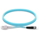 Conneu SC-ST дуплексна пач корда, мултимод OM3, 3 мм. , аква, Conneu (3.0 м) (CNFJ-SCSTOM3DAQ3mm-3)