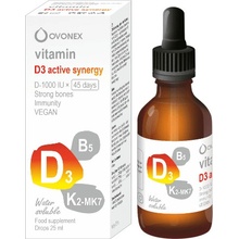 Vitamín D3 + K2-MK7 + B5 Active Synergy kvapky 25 ml