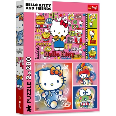 Trefl Пъзел Trefl от 2 x 200 части - Хелоу Кити и приятели (13336)