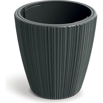 Prosperplast Plastový kvetináč OROS tmavosivý matný, 47 cm