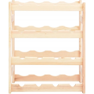 vidaXL Stojan na víno drevený 43x25x54 cm