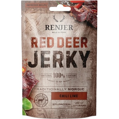 RENJER Modern Nordic Red Deer (Jelenie) Jerky Chilli & Lime 25g