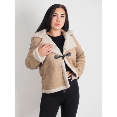 Dámsky krátky kožušinový kabátik Camel Cozy