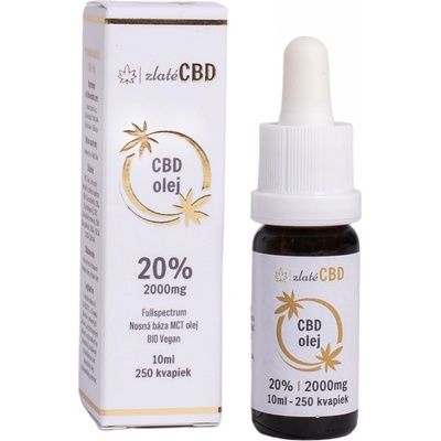 zlatéCBD Olej 20% Full spectrum 10 ml