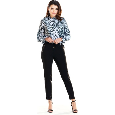 Awama Woman's Blouse A259 Black/White