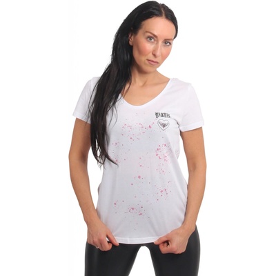Yakuza dámske tričko DOT curved Crew Neck GSB 23133 white biela