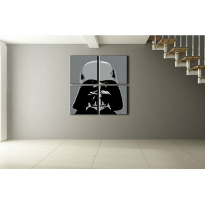 Ručne maľovaný POP Art obraz STAR WARS - 100x100 cm