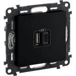 Legrand valena life Р-КА 2xusb ТИП a+c 5v 15w Ч (756306l)