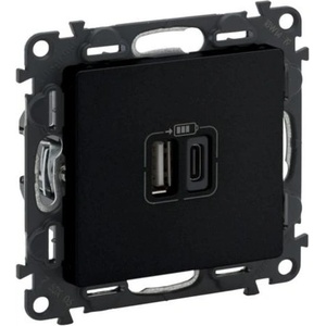 Legrand valena life Р-КА 2xusb ТИП a+c 5v 15w Ч (756306l)