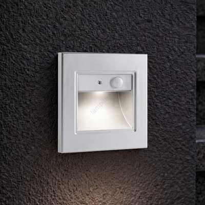 Brilagi - LED стълбищно осветително тяло със сензор STEP LIGHT LED/1, 5W/230V IP44, сребристо (BG4632)