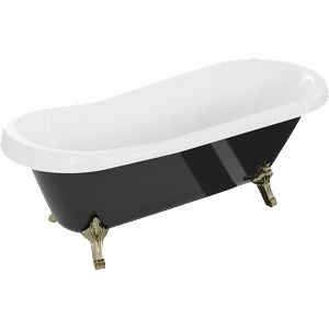 Mexen Retro 170x75 cm black/white/gold (53251707575-50)