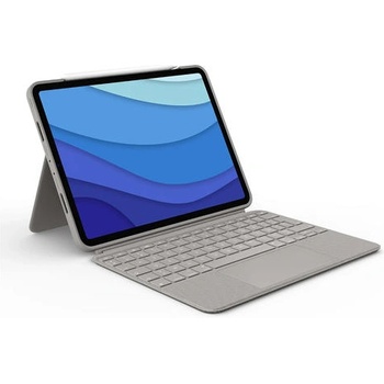 Logitech Combo Touch за 11-инчов iPad Pro (1-во, 2-ро, 3-то и 4-то поколение) - Sand - UK (920-010172)