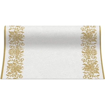 Airlaid Středový pás Golden ornament 40cm x24 m
