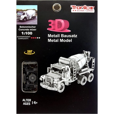 Tronico 3d метален пъзел, Бетоновоз (t30312)