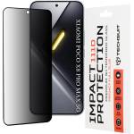Techsuit Стъклен протектор за Xiaomi Poco X8 Pro Max - 111D Privacy Full Glue - Techsuit - Черен