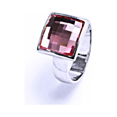 Čištín Stříbrný s krystalem Swarovski Light RoseT 1305