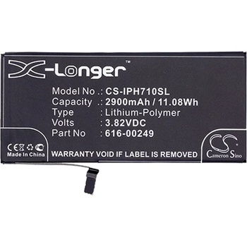 Cameron Sino Батерия за iPhone 7 Plus 5.5 CAMERON SINO Li-Polymer 3.82V/2900mAh, съвместима с Apple 616-00249, ЧЕРНА CS-IPH710SL (CS-IPH710SL)