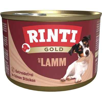 Rinti Gold s jemnými kousky jehněčího 12 x 185 g