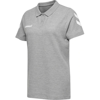 Hummel Tričko Cotton Poloshirt Women Grey 203522 2006