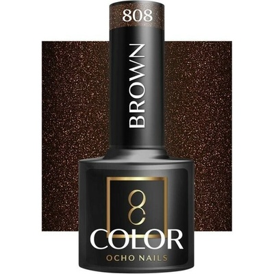 OCHO NAILS gél lak na nechty Brown 808, 5 g