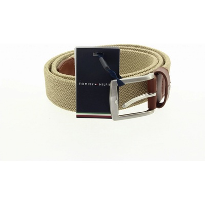 Tommy Hilfiger pánský béžový pásek AM0AM13354-ACC-628