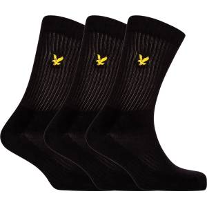 Lyle and Scott Чорапи Lyle and Scott Men's Crew Socks - Black - sportihobi - 64,52 лв