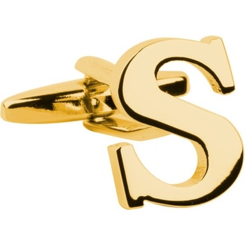 Bubibubi manžetový gombík zlaté písmeno S