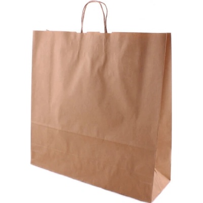 Taška 45*17*48 cm, kroucené držadlo, hnědý kraftový papír 100 g