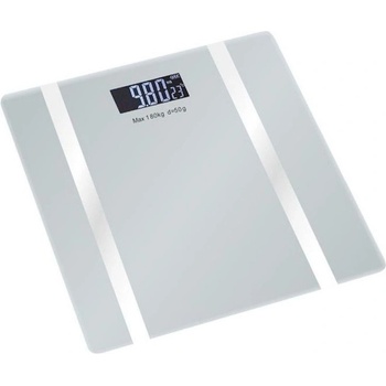 Voltz Дигитален кантар-анализатор Rosberg R51650I, до 180 кг, Bluetooth, LCD дисплей, 17 функции, Висцеларни мазнини, Мускули, Бял (55R51650IW)