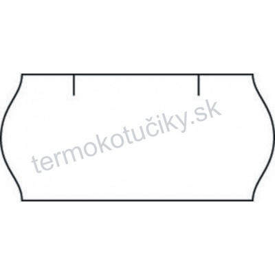 Etiketa 26x12 UNI biela