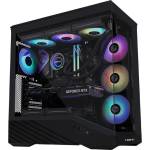 Ion Computers Геймърски компютър ION Lian Li Vector V100 с процесор AMD Ryzen 7 7700X3D, видео карта RX 9070 GRE 12GB GDDR6, RAM памет 32GB(2x16GB) DDR5 6000MHz, SSD 1TB NVMe PCIe Gen4, водно охлаждане 360 (c005398