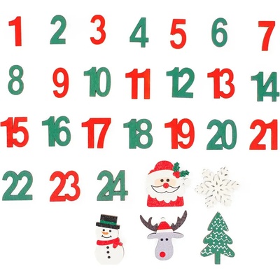 DP CRAFT Dekorace dřevěná Advent DPDN-189 DP