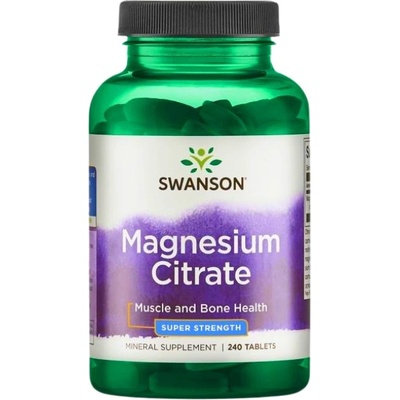 Swanson Super-Strength Magnesium Citrate 225 mg [240 Таблетки]