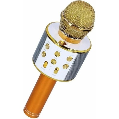 R2INVEST WS 858 BEZDRÔTOVÝ MIKROFÓN KARAOKE zlatá