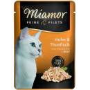 Miamor Feine Filets kura & tuniak v želé 100 g