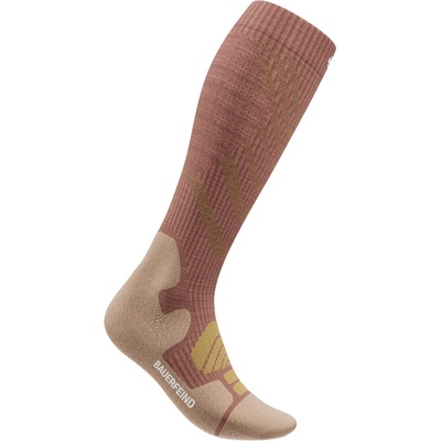 Bauerfeind Sports Дамски туристически чорапи Bauerfeind Sports Women's Outdoor Merino Compression Socks Compression socks - Coral - размер 39-42 (201-7780-0318)