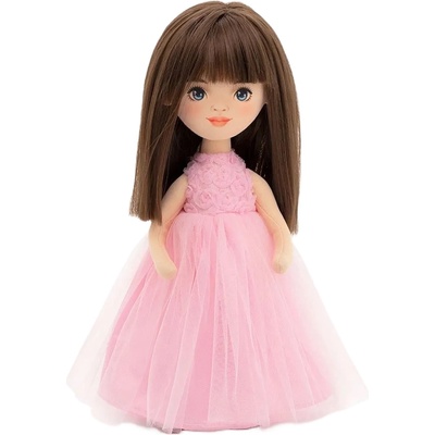 Orange Toys Мека кукла Orange Toys Sweet Sisters - Софи с розова рокля на рози, 32 cm (SS03-03)