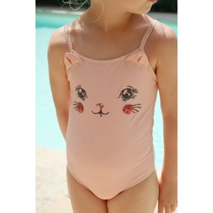 Konges Sløjd Детски цял бански KITTY SWIMSUIT GRS (KS104922.PPY2)