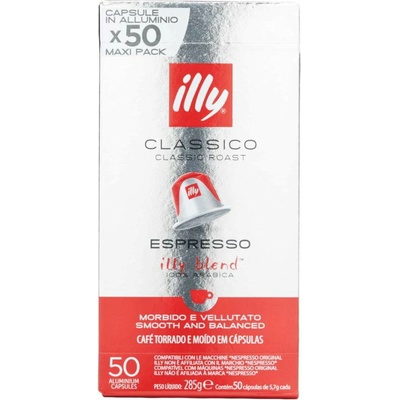 ILLY kapsuly kompatibilné s Nespresso Classico 50 ks