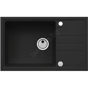 Alveus 1149117 - Кухненска мивка INTERMEZZO 78x48 см гранит/черен (AV0080) Мивка за вграждане