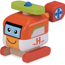 Wonderworld Drevená mini stavebnica helikoptéra