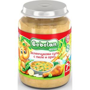 Bebelan зеленчукова супа с пиле и ориз - 190 г