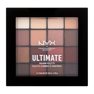 NYX Professional Makeup Ultimate Shadow paletka očných tieňov 03 Warm Neutrals 16 x 0,83 g