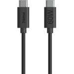 Hama Кабел за зареждане usb-c - usb-c, 60 w, 1.2 м, черен (hama-86446) - xtreme