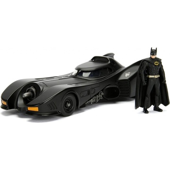 JADA Batman 1989 Batmobile + Batman 1:24