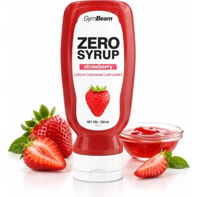 GymBeam ZERO jahodový sirup 320 ml